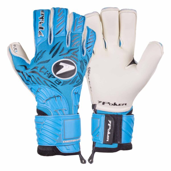 Luva Futebol de Campo Profissional Champion 8 Extended Azul