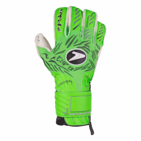 Luva Futebol de Campo Profissional Champion 8 Extended Verde - Image 3