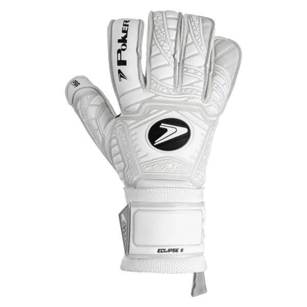 Luva Futebol de Campo Profissional Poker Eclipse II Branca
