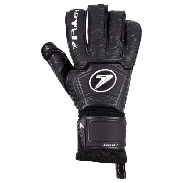 Luva Futebol de Campo Profissional Poker Eclipse II Preta