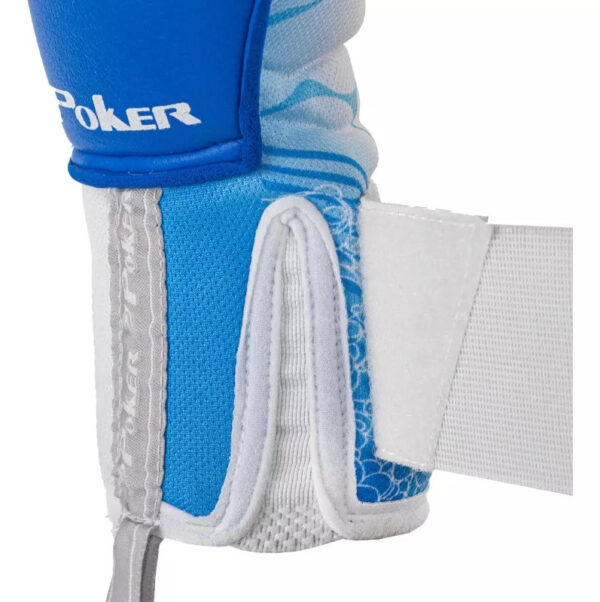 Luva Futebol de Campo Profissional Poker Water Control III Azul - Image 4