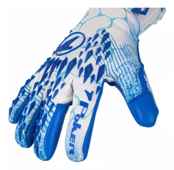 Luva Futebol de Campo Profissional Poker Water Control III Azul - Image 2