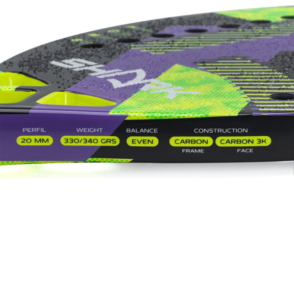 Raquete de Beach Tennis Shark Monster 20mm - Image 5