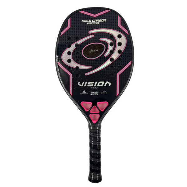 Raquete de Beach Tennis Vision Gold Carbon 3K Titanium 2025