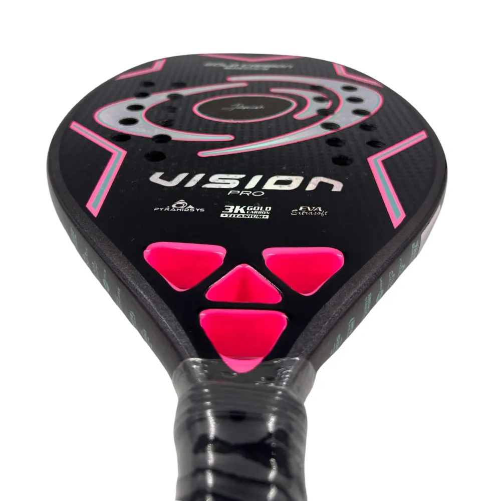 Raquete de Beach Tennis Vision Gold Carbon 3K Titanium 2025 - Image 5
